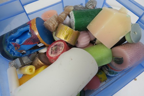 Konvolut kerzen wachsreste - ,