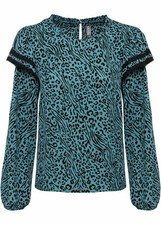 Bluse Gr 36 Matt Kobalttürkis