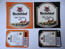 2 ältere Bier-Etiketten für