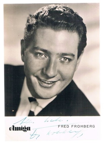 Fred frohberg autogrammkarte - fred, frohberg.