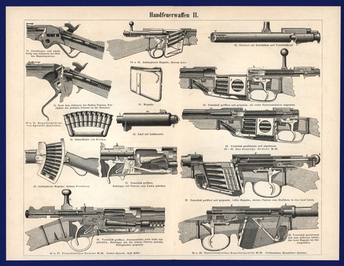 Handfeuerwaffen druck anno - -,