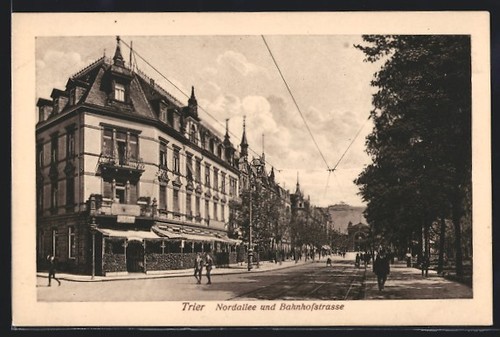 Ansichtskarte trier nordallee - ansichtskarte, trier,