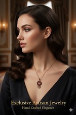 Anhänger mit Kugel - Handgefertigt aus Kupferdraht - Antik