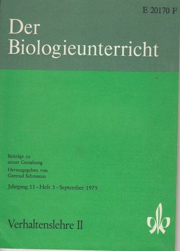Der biologieunterricht heft - biologieunterricht,,