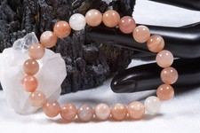 Edelstein Armband Mondstein Mischung | 8mm Kugelarmband