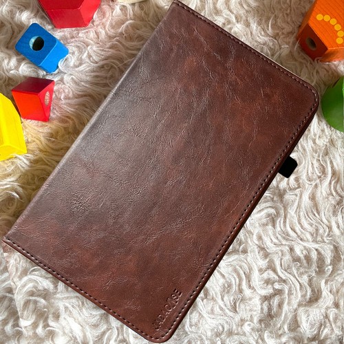 Leder tablet cover - leder, samsung
