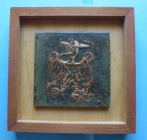 Kleines kupferrelief bild - kupferrelief,