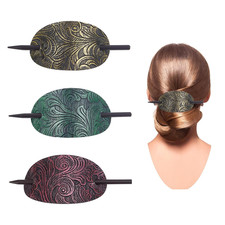 3 x Haarspange Aus Leder