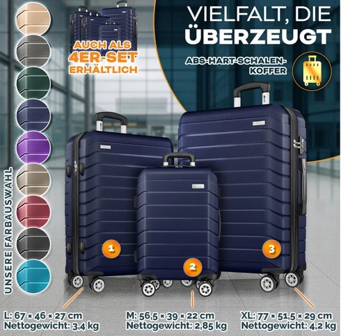 Tillvex reisekoffer 3set - tillvex®,