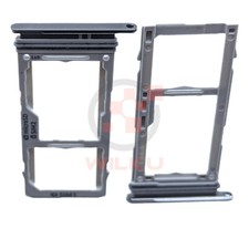 Dual Sim SD Halter Karten Adapter Card Tray Holder für Samsung S10 Silber