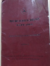 Original-Betriebsanleitung Mercedes 170 S französische Edition B 1950