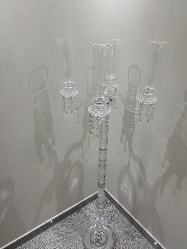 Glas kerzenhalter armig - glas,