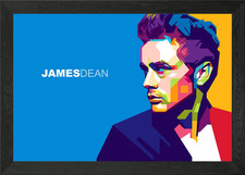 James Dean Gerahmtes Wandbild