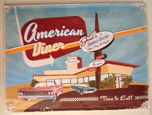 Werbung blechschild american - blechschild,