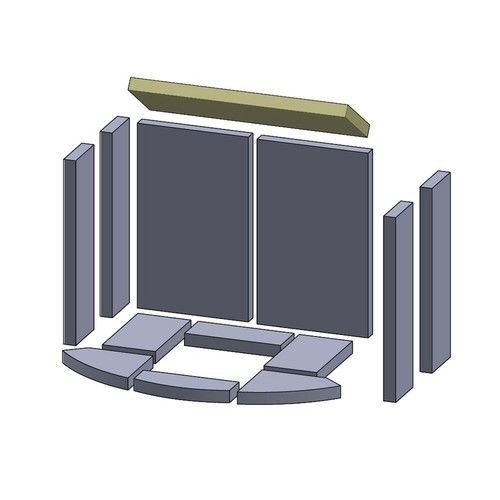 Heizgasumlenkplatte 450 145 - heizgasumlenkplatte, x