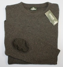 FORESTA KEVIN Herren Jagd Pullover Rundhals Ärmelpatch oliv Gr. 62  4XL  NEU