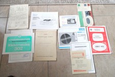 Bedienungsanleitungen,Radio,Tonband,Kassenzettel,Schaltpläne,DDR Geräte,Original