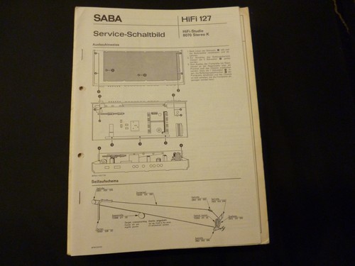 Original service manual saba - original,