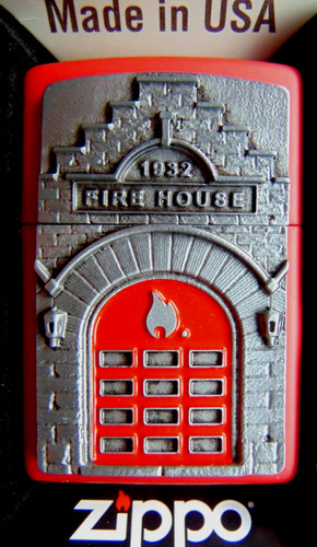 Original zippo fire house - original,
