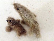 PAAR FELL Vintage FIGUREN / ROBBEN/ Seehunde Mutter + Kind 70er JAHRE DESIGN