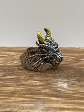 Drachen Ring Silber Gold –