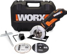 WORX 400W Kreissäge WORXSAW WX423.1, Handkreissäge, Tauchkreissäge mit Absaugung
