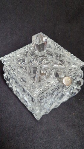 Kristallglas zuckerdose mit - kristallglas,