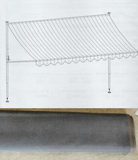 Angerer Klemmmarkise 250cm Markise Balkon Terrasse Sonnenschutz anthrazit 23