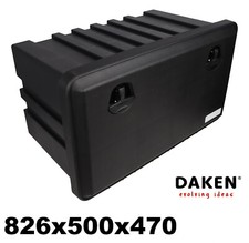 Daken Staubox mit Schloss Anhängerbox Gurtkiste Staukasten LKW 826x500x470mm