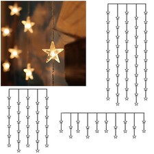 LED Sterne-Lichtervorhang mit