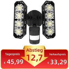 LED Fluter Strahler Außenleuchte mit Bewegungsmelder 3600lm 36W IP65 5000K CE