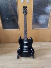 Epiphone Special SG Model Black E-Gitarre Musiclily Zebra Humbucker
