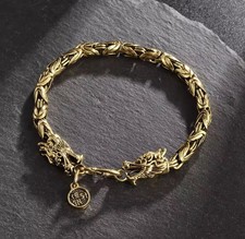 Drachen Dragon Vergoldet Stahl