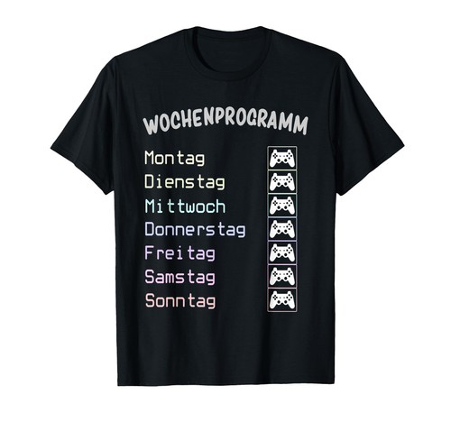 Zocker gamer wochenprogramm - zocker,