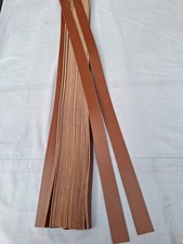 Lederriemen braun 38 x 3mm dick Lederreste 100-130cm lang zur Auswahl