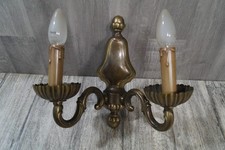 Wandlampe zweiflammig Messing