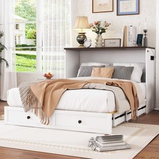 Schrankbett 140x200 Weiß mit