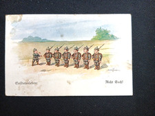 Feldpost 1.WK Spasskarte-Soldatenleben Richt Euch !!!