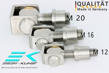 UHRIG V2A EDELSTAHL Torband einstellbar M12 M16 M20 Scharnier für Gartentor