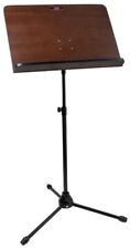 Stagg MUSA7 BK Orchesterpult mit Holzauflage und schwarzem Metallgestell