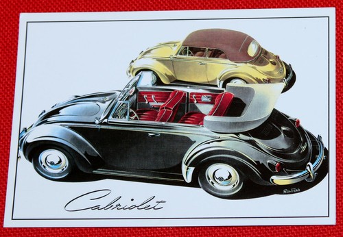Postkarte käfer karmann - postkarte,