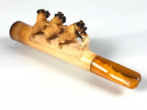 Meerschaumpfeife mit - , 3