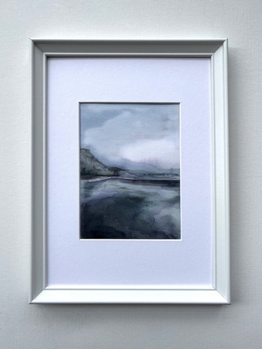Original aquarellmalerei meer - aquarellmalerei,
