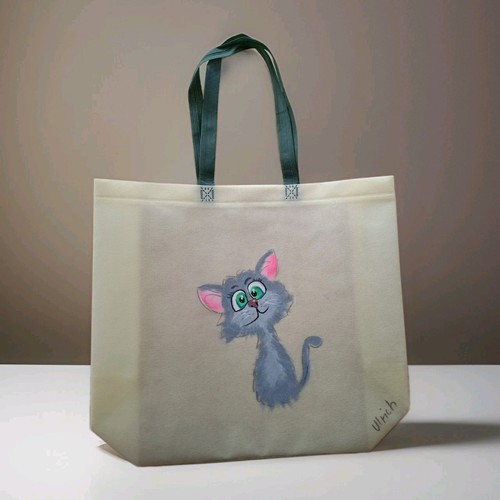 Tasche shopper handbemalt - tasche,