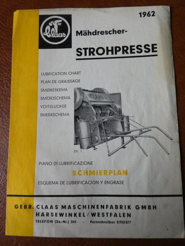Original claas mähdrescher - original,