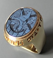 Selten &Prachtvoller Ehrenring der Stadt Meinerzhagen aus massiv 585/- Gelbgold