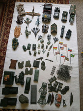 Konvolut Militär Spielfiguren Panzer Jeep Tornados Plastik Soldaten Weihnachten 