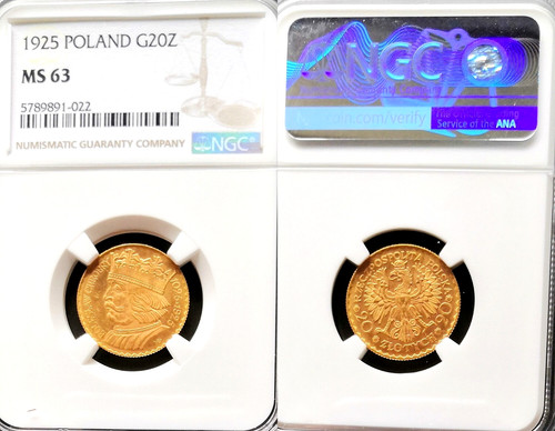 Zloty 1925 20 złotych - 1925, ✓20