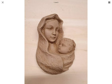 Madonna mit Kind - Holz-Optik