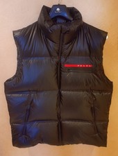 Prada nylon weste linea - weste, rossa